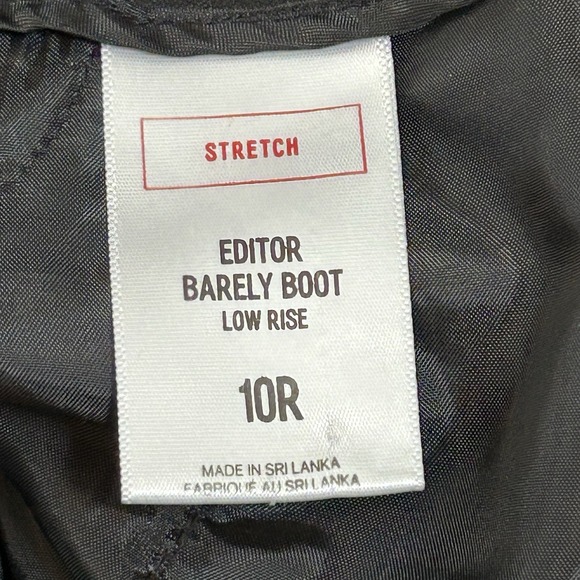 EXPRESS Editor Barely Boot Low Rise Pants Women's 10R (32x32) Black  EUC!! - Picture 11 of 12